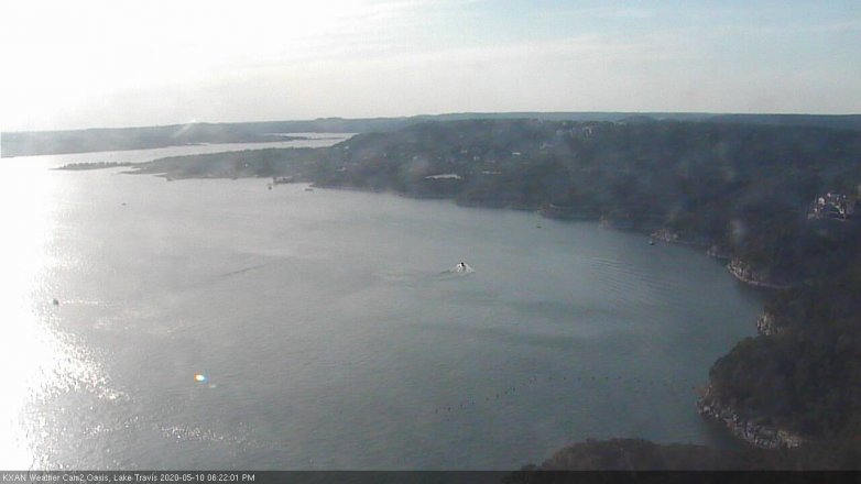 Lake Travis webcam, May 10, 2020 6:25 PM CT