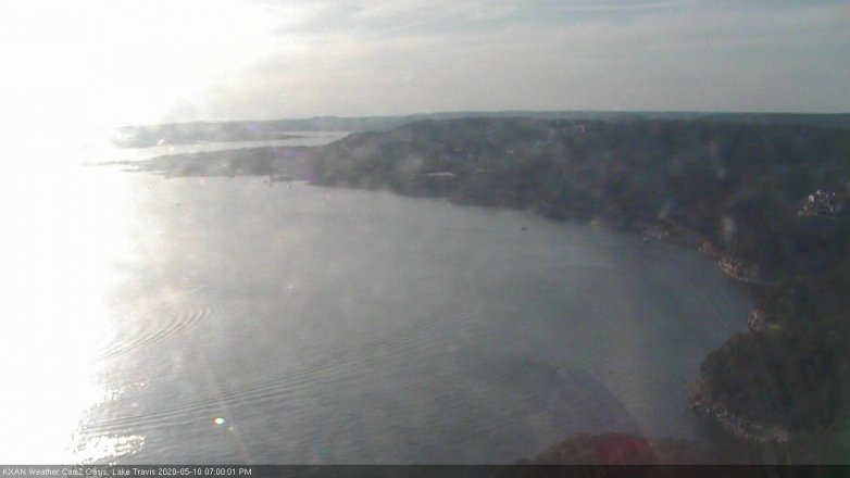 Lake Travis webcam, May 10, 2020 7:00 PM CT