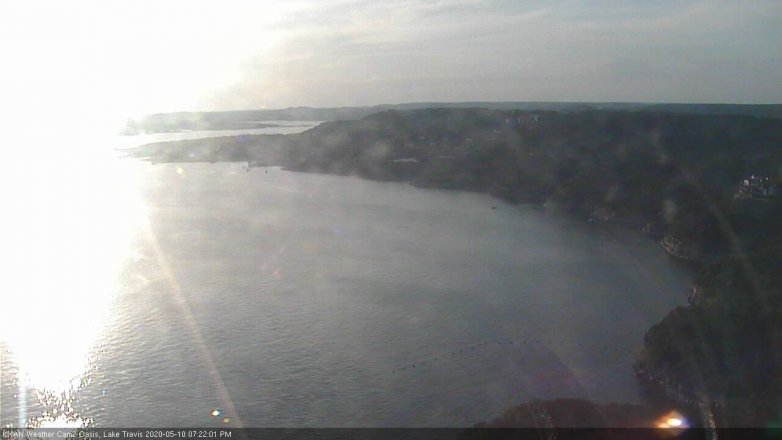 Lake Travis webcam, May 10, 2020 7:25 PM CT