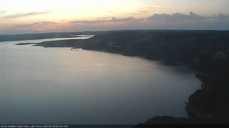 Lake Travis webcam, May 10, 2020 8:25 PM CT