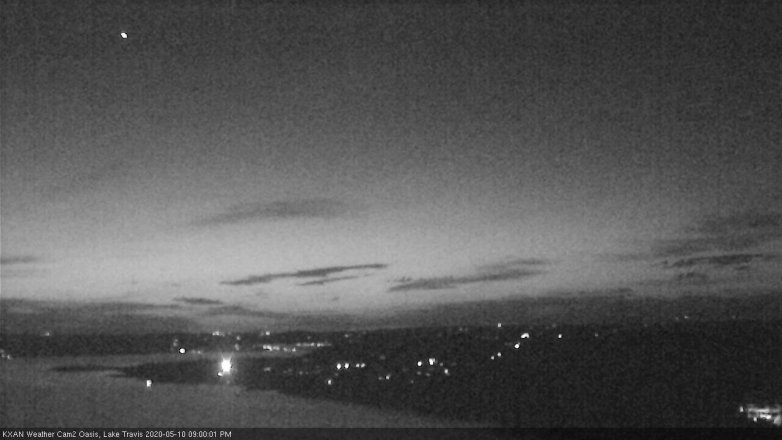 Lake Travis webcam, May 10, 2020 9:00 PM CT