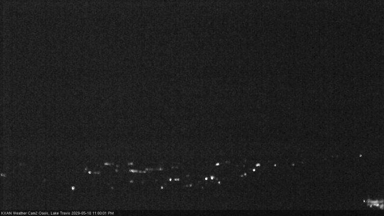 Lake Travis webcam, May 10, 2020 11:00 PM CT
