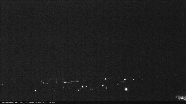 Lake Travis webcam, May 10, 2020 11:25 PM CT