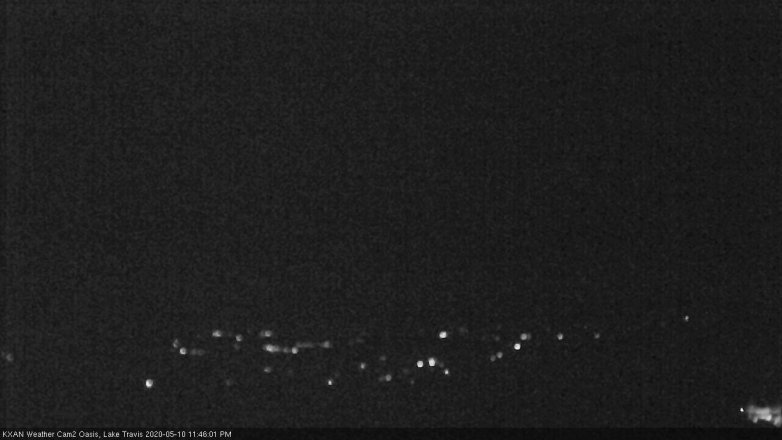 Lake Travis webcam, May 10, 2020 11:45 PM CT
