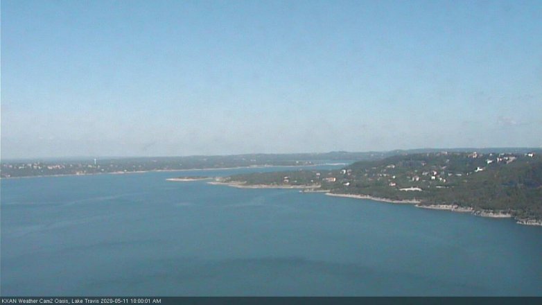 Lake Travis webcam, May 11, 2020 10:00 AM CT