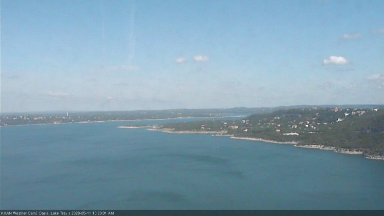 Lake Travis webcam, May 11, 2020 10:25 AM CT