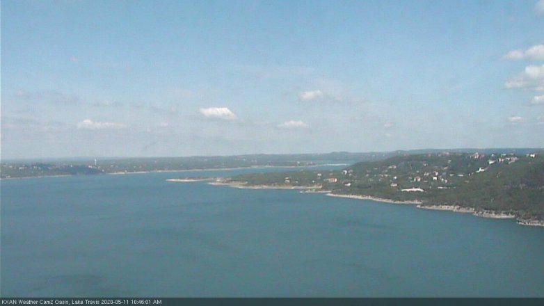 Lake Travis webcam, May 11, 2020 10:45 AM CT