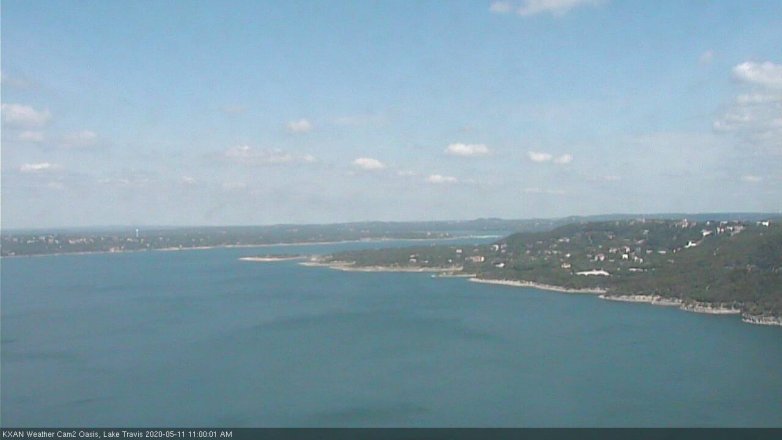 Lake Travis webcam, May 11, 2020 11:00 AM CT
