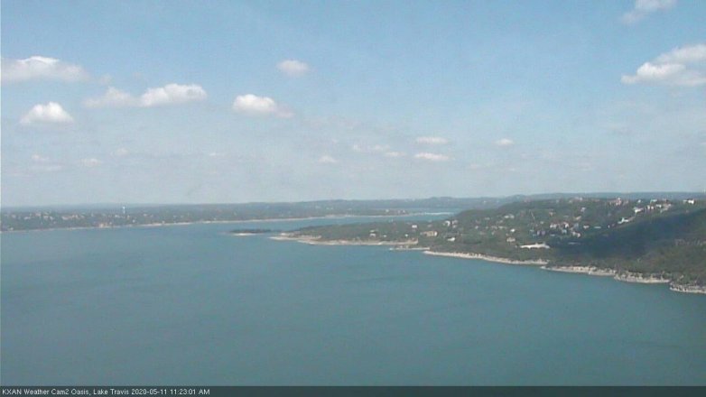 Lake Travis webcam, May 11, 2020 11:25 AM CT