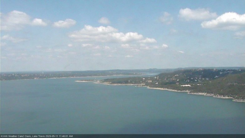 Lake Travis webcam, May 11, 2020 11:45 AM CT