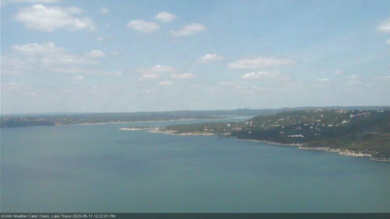 Lake Travis webcam, May 11, 2020 12:25 PM CT