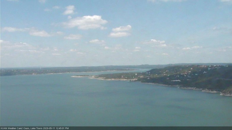 Lake Travis webcam, May 11, 2020 12:45 PM CT