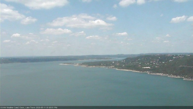 Lake Travis webcam, May 11, 2020 1:00 PM CT