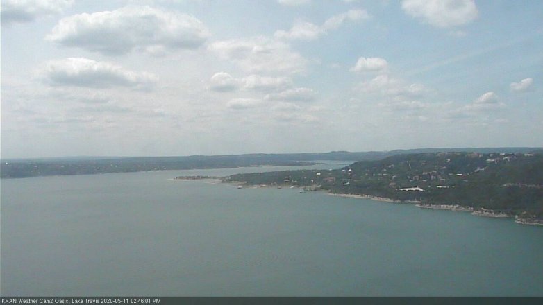 Lake Travis webcam, May 11, 2020 2:45 PM CT