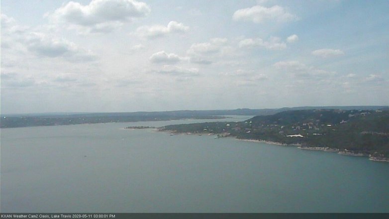 Lake Travis webcam, May 11, 2020 3:00 PM CT