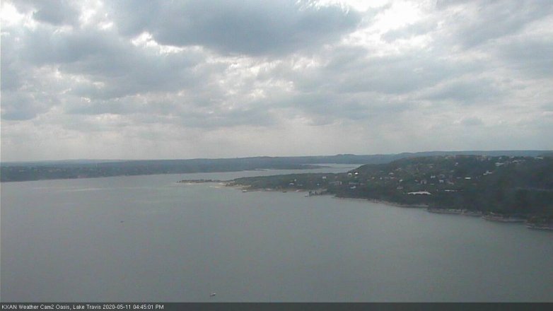 Lake Travis webcam, May 11, 2020 4:45 PM CT