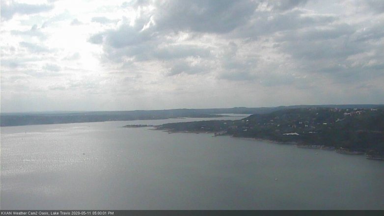 Lake Travis webcam, May 11, 2020 5:00 PM CT