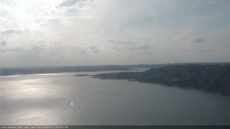 Lake Travis webcam, May 11, 2020 5:45 PM CT