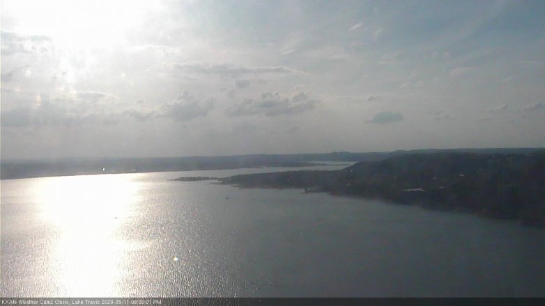 Lake Travis webcam, May 11, 2020 6:00 PM CT