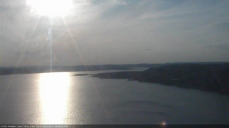 Lake Travis webcam, May 11, 2020 6:45 PM CT