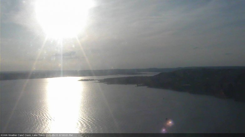 Lake Travis webcam, May 11, 2020 7:00 PM CT