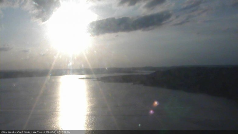 Lake Travis webcam, May 11, 2020 7:25 PM CT
