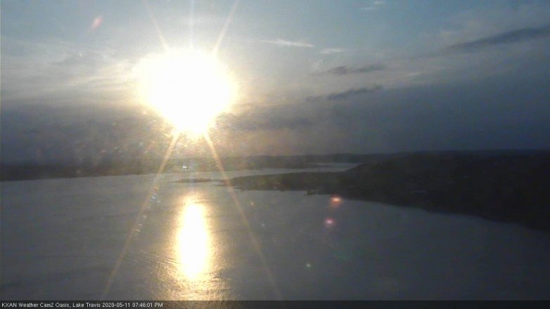 Lake Travis webcam, May 11, 2020 7:45 PM CT
