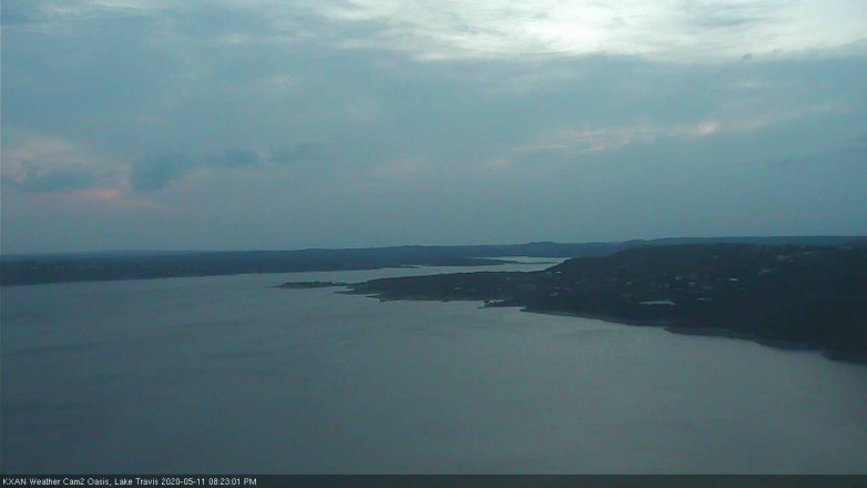 Lake Travis webcam, May 11, 2020 8:25 PM CT