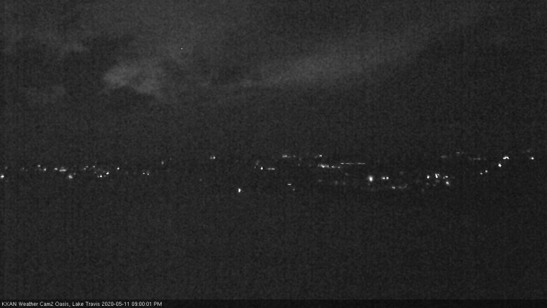 Lake Travis webcam, May 11, 2020 9:00 PM CT