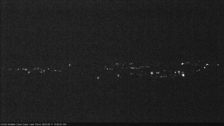 Lake Travis webcam, May 11, 2020 10:00 PM CT