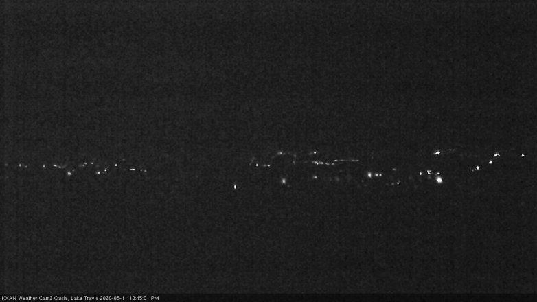 Lake Travis webcam, May 11, 2020 10:45 PM CT