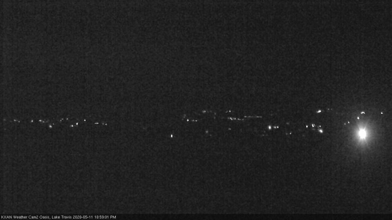 Lake Travis webcam, May 11, 2020 11:00 PM CT