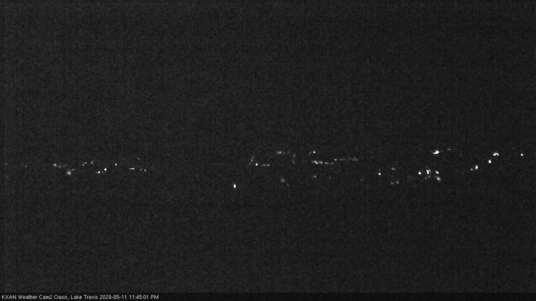 Lake Travis webcam, May 11, 2020 11:45 PM CT