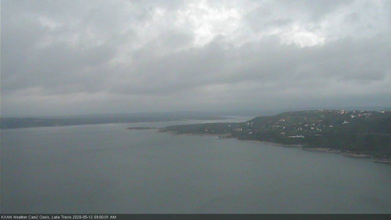 Lake Travis webcam, May 12, 2020 9:00 AM CT