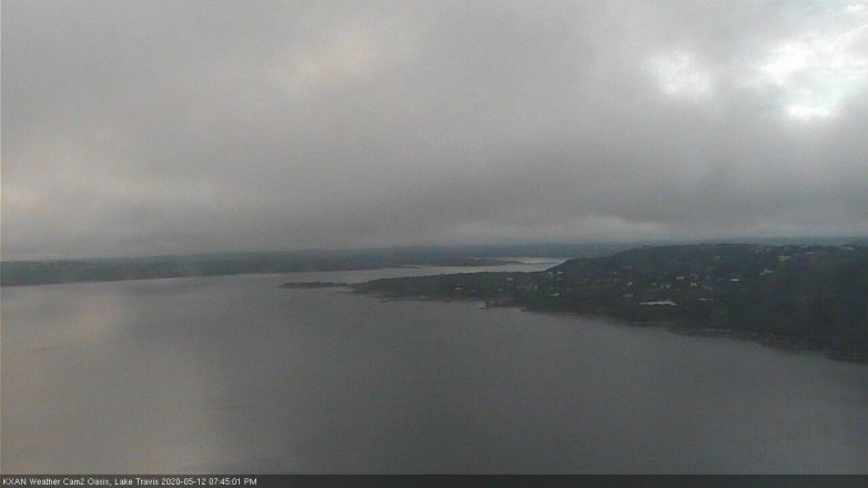 Lake Travis webcam, May 12, 2020 7:45 PM CT