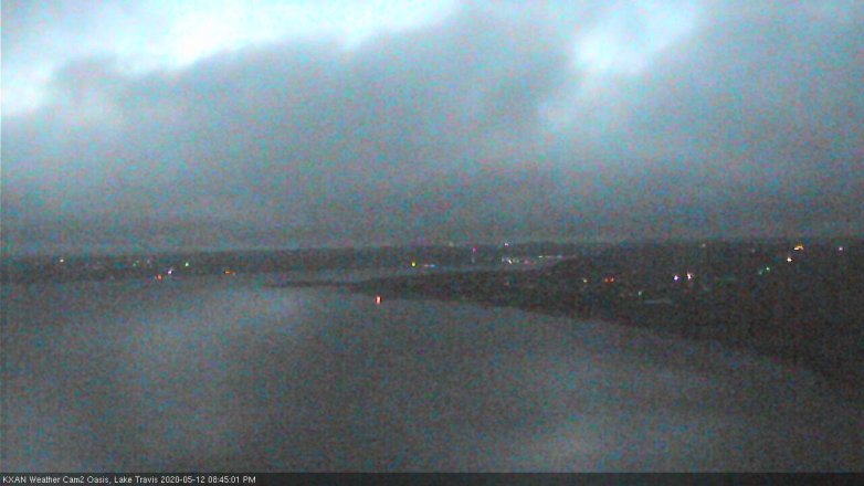 Lake Travis webcam, May 12, 2020 8:45 PM CT