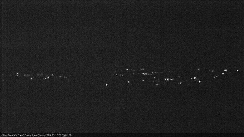 Lake Travis webcam, May 12, 2020 10:00 PM CT