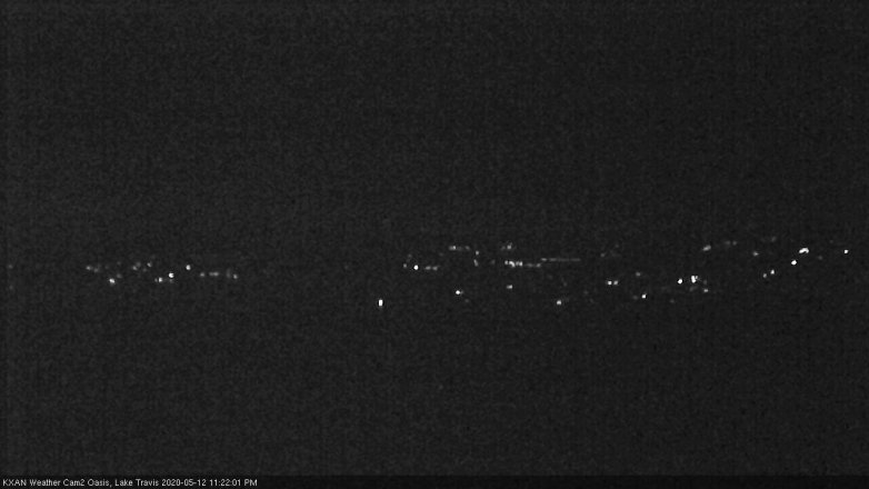 Lake Travis webcam, May 12, 2020 11:25 PM CT
