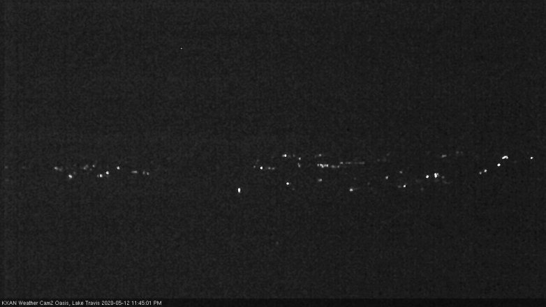 Lake Travis webcam, May 12, 2020 11:45 PM CT