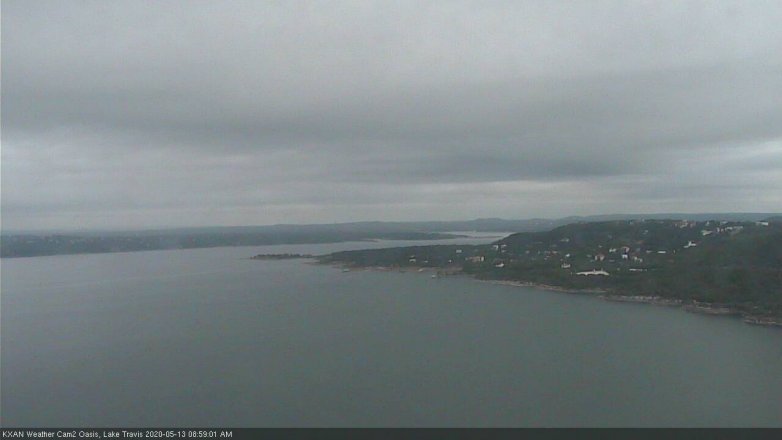 Lake Travis webcam, May 13, 2020 9:00 AM CT