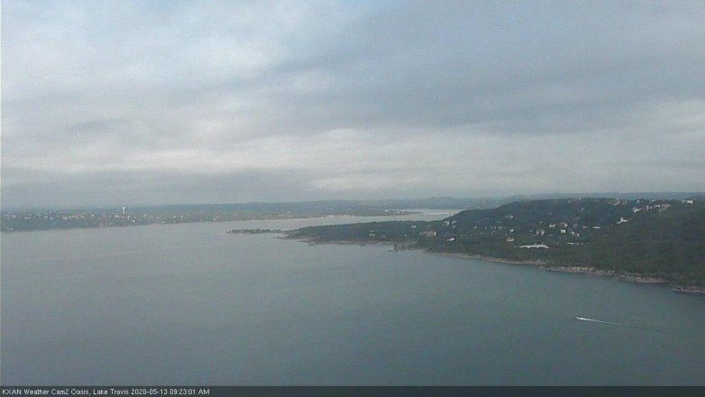 Lake Travis webcam, May 13, 2020 9:25 AM CT