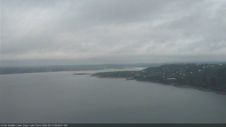 Lake Travis webcam, May 13, 2020 9:45 AM CT