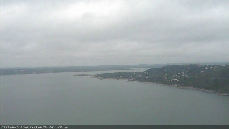 Lake Travis webcam, May 13, 2020 10:45 AM CT