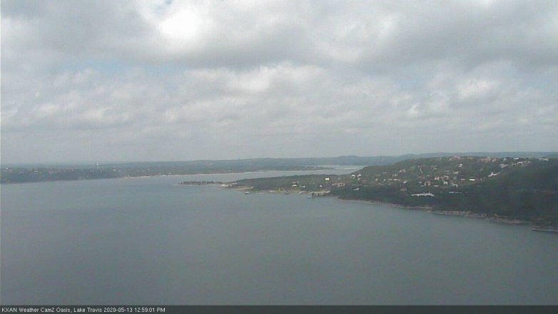 Lake Travis webcam, May 13, 2020 1:00 PM CT