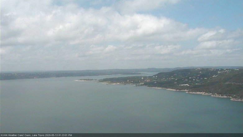 Lake Travis webcam, May 13, 2020 1:25 PM CT