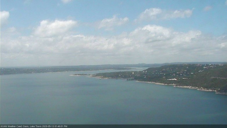 Lake Travis webcam, May 13, 2020 1:45 PM CT