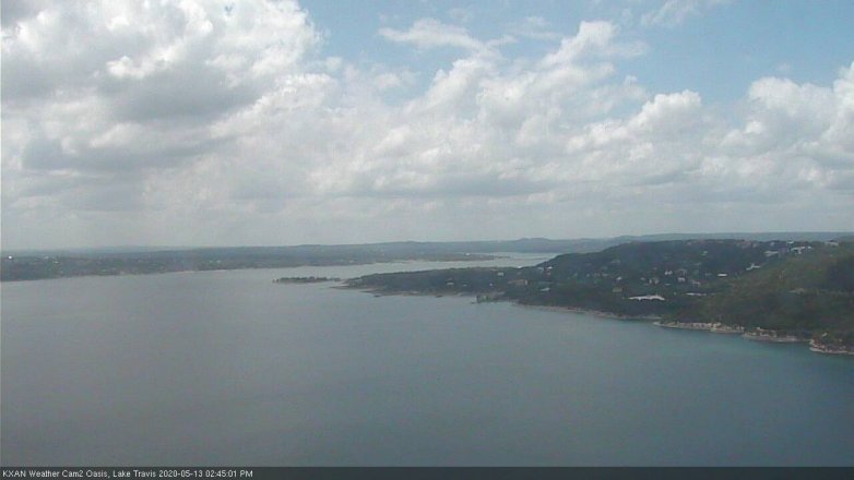 Lake Travis webcam, May 13, 2020 2:45 PM CT
