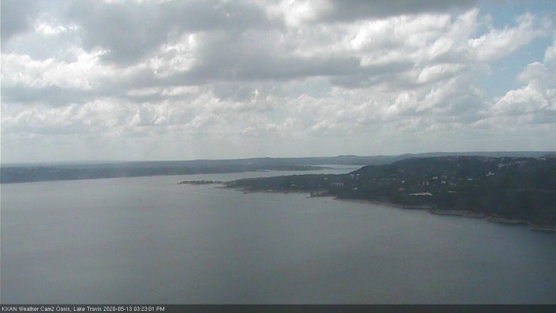 Lake Travis webcam, May 13, 2020 3:25 PM CT