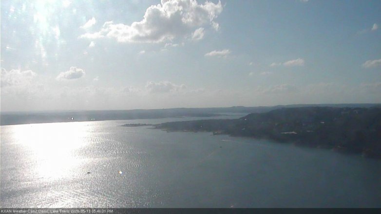 Lake Travis webcam, May 13, 2020 5:45 PM CT