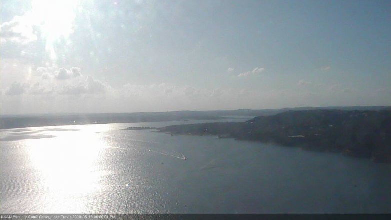 Lake Travis webcam, May 13, 2020 6:00 PM CT